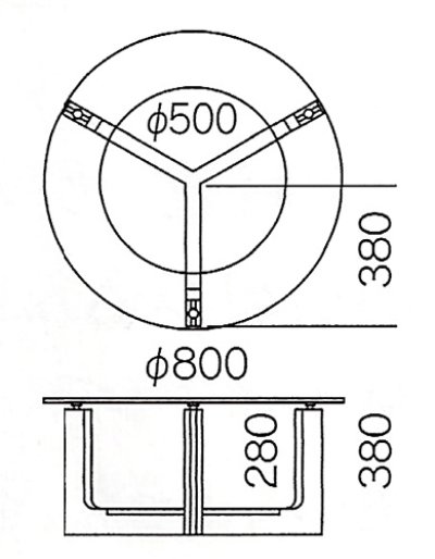 画像1: 【アルテジャパン】ガラステーブルMactan table【送料無料】